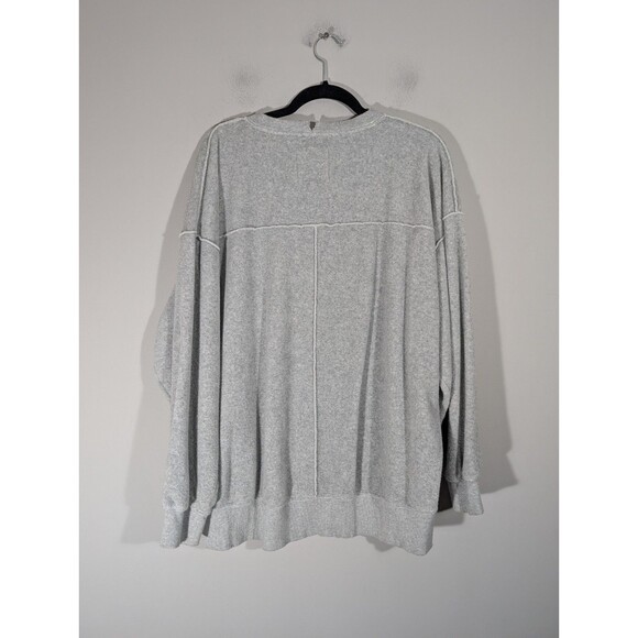 Aerie Womens Grey‎ The Chill Cozy Graphic Crew Neck Sweatshirt Sz M Streetwear - Picture 9 of 10
